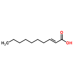 (2E)-decenoic acid Structure