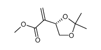 methyl (S)-2-(2,2-dimethyl-1,3-dioxolan-4-yl)acrylate Structure
