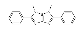 3,4-dimethyl-2,5-diphenyl-3,4-dihydro-3a-thia-1,3,4,6-tetraazapentalene Structure