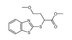 methyl 2-(benzo[d]thiazol-2-ylthio)-4-methoxybutanoate结构式