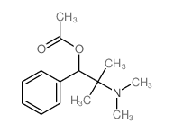 (2-dimethylamino-2-methyl-1-phenyl-propyl) acetate结构式