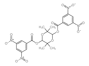 1,4-Dioxane-2,5-diol,3,3,6,6-tetramethyl-, 2,5-bis(3,5-dinitrobenzoate)结构式