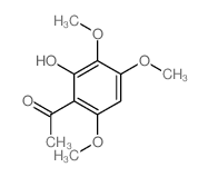 1-(2-hydroxy-3,4,6-trimethoxy-phenyl)ethanone结构式