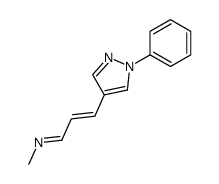 1-phenyl-4-(3-methyliminopropenyl)pyrazole结构式