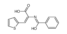 2-benzamido-3-thiophen-2-ylprop-2-enoic acid Structure