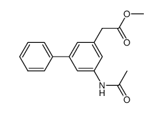 methyl 5-acetamido-3-biphenylylacetate结构式