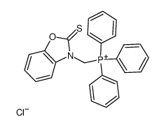 triphenyl((2-thioxobenzo[d]oxazol-3(2H)-yl)methyl)phosphonium chloride结构式