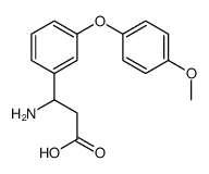 3-AMINO-3-[3-(4-METHOXY-PHENOXY)-PHENYL]-PROPIONIC ACID Structure