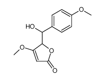 5-(hydroxy(4-methoxyphenyl)methyl)-4-methoxyfuran-2(5H)-one Structure