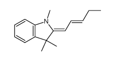 1,3,3-trimethyl-2-(2-penten-1-ylidene)indoline结构式