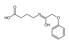 4-[(2-phenoxyacetyl)amino]butanoic acid结构式