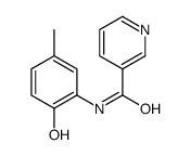 3-Pyridinecarboxamide,N-(2-hydroxy-5-methylphenyl)-(9CI) Structure