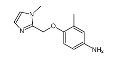 Benzenamine, 3-methyl-4-[(1-methyl-1H-imidazol-2-yl)methoxy]- (9CI) structure