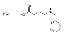 4-[(benzyl)amino]butyramide monohydrochloride结构式