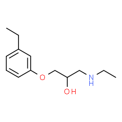 2-Propanol,1-(ethylamino)-3-(m-ethylphenoxy)-,()-(8CI) Structure
