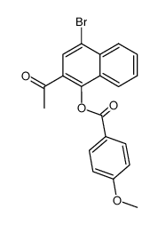 4-bromo-2-hydroxy-3,4-benzoacetophenone anisoate Structure