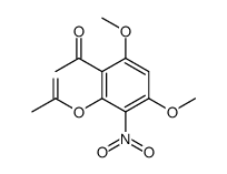 (2-acetyl-3,5-dimethoxy-6-nitrophenyl) acetate结构式