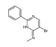 5-bromo-N-methyl-2-phenylpyrimidin-4-amine Structure