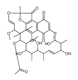 16,17-dihydro-17-hydroxyrifamycin S结构式