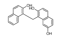 1-[(2-hydroxynaphthalen-1-yl)methyl]naphthalene-2,7-diol结构式
