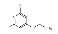 4-乙氧基-2,6-二氟吡啶结构式