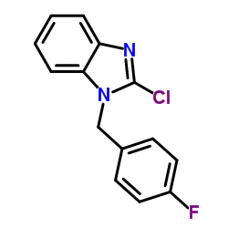 1-(4-Fluorobenzyl)-2-chloro-benzimidazole Structure