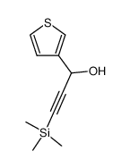 3-trimethylsilyl-1-(thiophen-3-yl)-2-propyn-1-ol结构式