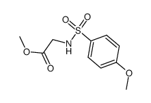 methyl 2-(4-methoxyphenylsulfonamido)acetate Structure