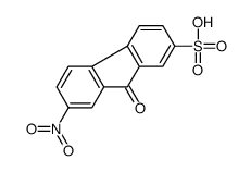 7-硝基-9H-芴-2-磺酸结构式