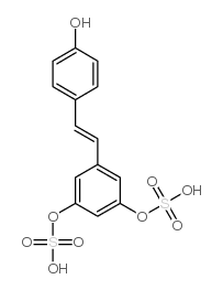 反式白藜芦醇-3,5-二硫酸盐结构式