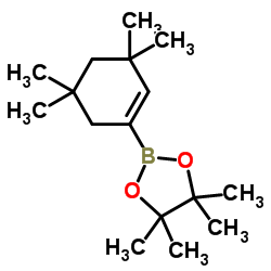 4,4,5,5-Tetramethyl-2-(3,3,5,5-tetramethylcyclohex-1-en-1-yl)-1,3,2-dioxa borolane structure