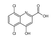5,8-dichloro-4-hydroxy-quinoline-2-carboxylic acid Structure