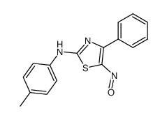 5-nitroso-4-phenyl-2-p-tolylamino-thiazole结构式