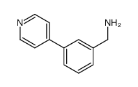 (3-pyridin-4-ylphenyl)methanamine Structure