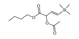 n-Butyl 2-acetoxy-4-(trimethylsilyl)-3-butenoate Structure