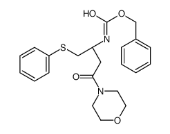 N-Benzyloxycarbonyl-4-[(3R)-3-amino-1-oxo-4-(phenylthio)butyl]morpholine Structure