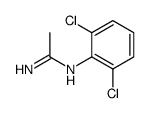 N-(2,6-二氯苯基)乙脒盐酸盐结构式