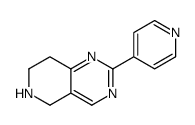 2-吡啶-4-基-5,6,7,8-四氢吡啶并[4,3-d]嘧啶结构式