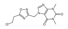 7-[{5-(2-chloroethyl)-1,2,4-oxadiazol-3-yl}-methyl]-theophylline Structure