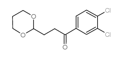 3',4'-DICHLORO-3-(1,3-DIOXAN-2-YL)-PROPIOPHENONE Structure