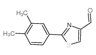 2-(3,4-二甲基苯基)-噻唑-4-甲醛结构式