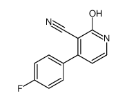 3-Cyano-1,2-dihydro-4-(4-fluorophenyl)-2-oxopyridine, 1,2-Dihydro-4-(4-fluorophenyl)-2-oxonicotinonitrile Structure