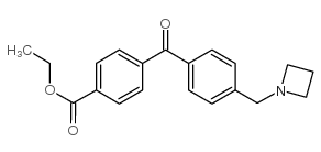 4-AZETIDINOMETHYL-4'-CARBOETHOXYBENZOPHENONE结构式