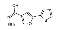 5-THIOPHEN-2-YL-ISOXAZOLE-3-CARBOXYLIC ACID HYDRAZIDE Structure