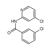 Benzamide, 3-chloro-N-(4-chloro-2-pyridinyl)结构式