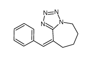 9-benzylidene-5,6,7,8-tetrahydrotetrazolo[1,5-a]azepine结构式