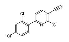 2-氯-6-(2,4-二氯苯基)烟腈结构式