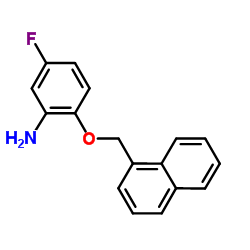 5-Fluoro-2-(1-naphthylmethoxy)aniline Structure
