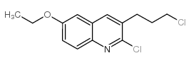2-氯-3-(3-氯丙基)-6-乙氧基喹啉结构式