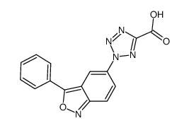 2-(3-phenyl-2,1-benzisoxazol-5-yl)-2H-tetrazole-5-carboxylic acid Structure